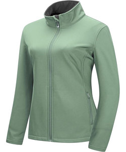 Coupe-vent Softshell léger pour femmes respirant imperméable veste chaude doublure polaire pour la course à pied moto Auto Racing - Product Image 1