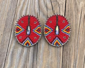 Meilleures boucles d'oreilles à broder en perles de rocaille Boucles d'oreilles à broder en perles Boucles d'oreilles à broder en perles fabriquées à la main et personnalisées - Product Image 3