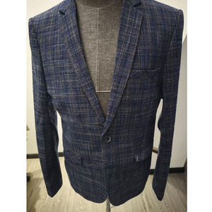 NAYIJI Vente en gros Blazer rayé de haute qualité Coupe ajustée Vêtements d'affaires pour hommes <span class=keywords><strong>Costume</strong></span> à simple boutonnage pour <span class=keywords><strong>homme</strong></span> - Product Image 1