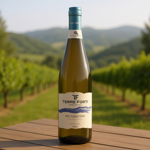 TERRE FORTI Pignoletto Frizzante DOC Fresh Floral Italian Sparkling <b>Wine</b> 750ml 6 Bottles Per Case Made in Italy - Product Image 3