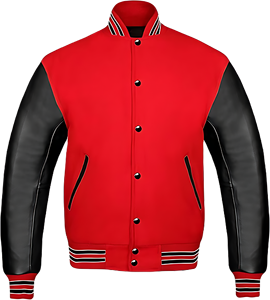 Veste universitaire personnalisable OEM, écologique, coupe-vent, élégante, style streetwear, polyester-coton, pour homme - Product Image 1