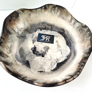 Grand bol en résine artisanal pour la décoration de la maison de luxe, présentoir de table basse et décoration intérieure moderne - Product Image 4