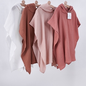 Supporto per piccole imprese personalizzato ben fatto in puro cotone morbido tessuto in mussola asciugamano da spiaggia per bambini <span class=keywords><strong>poncho</strong></span> per bambini con cappuccio - Product Image 1