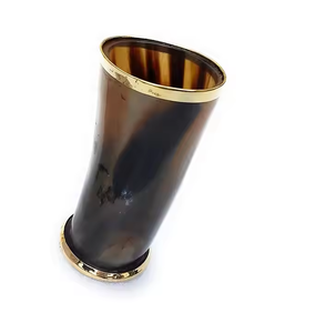 แก้วฮอร์นที่ดีที่สุดสำหรับน้ำเบียร์บ้านร้านอาหารโรงแรมสำหรับแก้วและแก้วในราคาเดียวโดยงานฝีมือเสี้ยว - Product Image 2