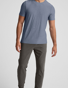 Camiseta recortada vintage de ajuste Regular de algodón pesado personalizada para hombre, alto DTG Jersey, cuello alto lavado - Product Image 4