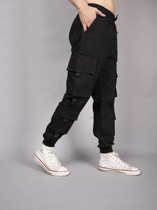 Pantalons cargo pour hommes en gros, design de logo personnalisé, fabrication OEM, pantalons sur mesure, pantalons cargo de qualité à prix abordable - Product Image 3