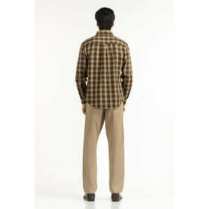 เสื้อเชิ้ตผู้ชายลำลอง ผ้าฝ้าย 100% ผ้าแฟลนเนล กระดุมสองแถว ผลิตตามแบบ ODM ทรงปกติ ลายสก็อต รุ่น MN-CS-WS25-296 - Product Image 1