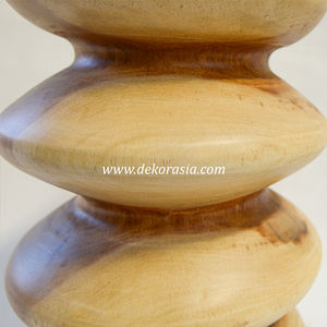 Tabouret rond en bois de suar fait à la main, tabouret décoratif en bois de suar, bois naturel massif pour la décoration de la maison - Product Image 4