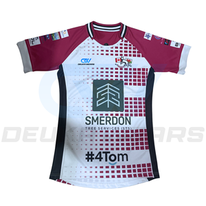 Ensemble de maillot de rugby entièrement personnalisé, respirant, en sublimation, vente en gros, maillot de rugby pour hommes et femmes, kit de maillot de rugby marron, OEM, club scolaire, ligue de rugby - Product Image 3