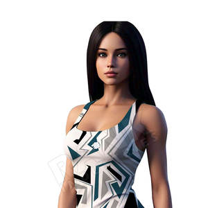 Camiseta sin Mangas para Mujer, Elegante, con Logotipo Tejido en la Parte Delantera, Transpirable y Cómoda, Corte Ajustado, para Uso en Interiores y Exteriores - Product Image 3