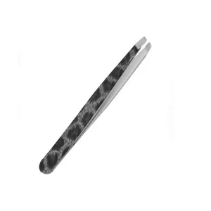 2024 stainless steel eyebrow tweezers set slanted pointed tip good eyebrow tweezers with hole design handle make-up tools