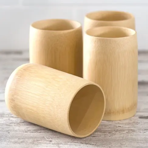 Meilleure vente, tasse en bambou poli fait à la main de haute qualité, articles de boisson en bambou porte-stylo de bureau naturel fabriqué au vietnam