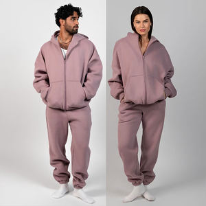 Sweat à capuche surdimensionné personnalisé avec fermeture éclair Jogger Femme Hiver Écologique Devant Super Doux Vêtement de détente en coton polyester polaire à capuche - Product Image 5