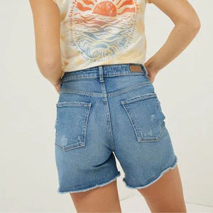 Pakistan Casual <b>Denim</b> <b>Shorts</b> for Women High <b>Waist</b> Slim Fit with Stretch Fabric for Daily Wear and Gym Use - Product Image 6