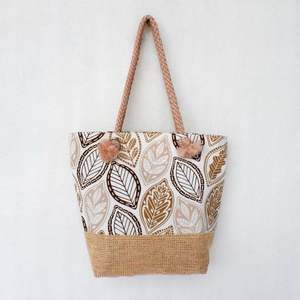 Bolsa de lona ecológica yute con cierre de cremallera y cuerda Estampado de algodón orgánico de calidad premium para regalos promocionales inspirados - Product Image 1