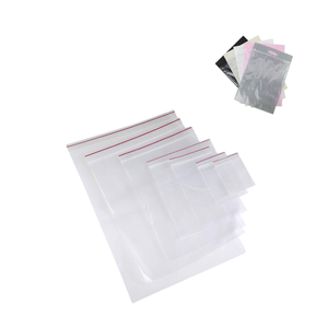 Precio directo de fábrica Bolsa con cremallera esmerilada Logotipo personalizado Bolsas de PVC con cremallera para embalaje Logotipo Bolsas plásticas - Product Image 1