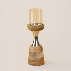 Portavelas Metálico de Marca Privada para Decoración de Mesa de Salón, Mejora el Ambiente del Hogar con un Acabado Metálico Artístico - Product Image 3