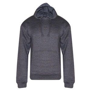 Sweats à capuche en molleton vierge surdimensionné avec logo personnalisé broderie sans ficelle 500g poids lourd vêtements de rue sweats à capuche unis pour hommes - Product Image 6