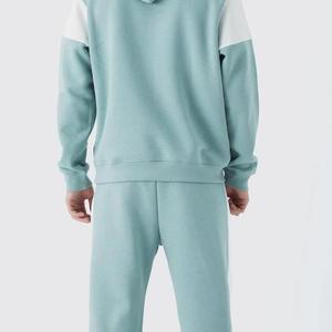 Sweat à capuche de sport à manches longues de couleur unie pour homme Ensemble de jogging 3D Ensemble deux pièces Survêtement Survêtement uni Jogging - Product Image 4