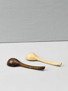 Cuillère à thé et à café en bois élégante, cuillère de service pour dîner avec motif rond complexe - Product Image 2