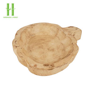 Vente chaude : Bols à pâte en bois en gros - Bols à pâte en bois rustique brun style ferme, bol à pâte en bois pour bougie, fabriqué au Vietnam - Product Image 3