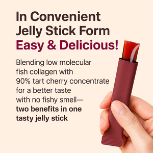 Korean Tart Cherry Soft Chew con péptidos marinos 60 Sticks Suplemento de belleza - Product Image 5
