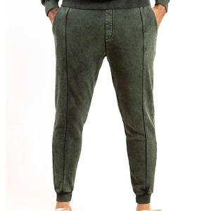 Ensemble pantalon de survêtement et sweat à capuche délavés à l'acide vintage personnalisés Survêtement imprimé DTG 2 pièces pour hommes pour l'hiver - Product Image 3