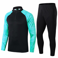 Ropa de fútbol de manga larga para hombre, camiseta de fútbol roja, chándal de fútbol, chándal deportivo de sublimación, chándal de entrenamiento de fútbol cálido