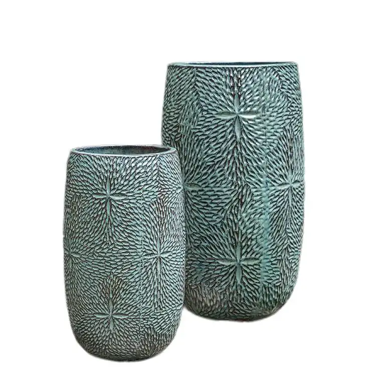 Tall Starry Planter glazed finishing Usage for Indoor and outdoor made of ceramic natural origin from Vietnam outdoor pottery