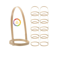 Porte-gobelet en bambou entier pour café et thé OEM emballage en vrac porte-gobelet en bambou portable pour accessoires de café à emporter