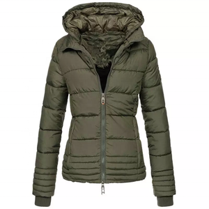 Chaqueta acolchada con capucha para mujer, abrigo de burbujas personalizado para invierno, 2022 - Product Image 6