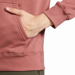 OME Service Men's Winter Fleece Hoodies Slim Fit Long Sleeve Pullover Solid Color <b>Washed</b> Plain Hoodies For Adult - Product Image 6