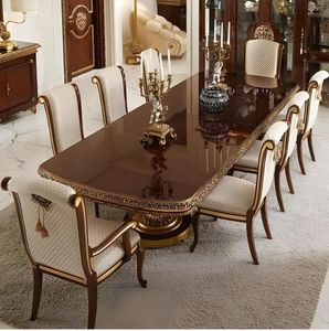 Ensemble table et chaises de salle à manger de luxe en bois durable conçu pour des intérieurs intemporels offrant confort et fonctionnalité élégante - Product Image 6