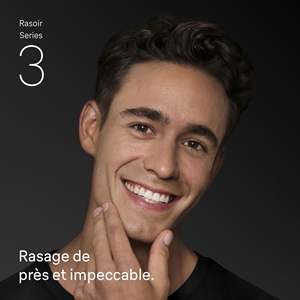 Rasoir électrique étanche IPX7 pour homme avec lames flexibles et peignes de réglage pour un rasage précis du visage - Product Image 5