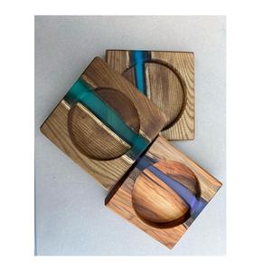 Vente chaude Made in India Dessous de verre en résine classique écologique Conception personnalisée Qualité originale Exportateur indien Conception attrayante - Product Image 3