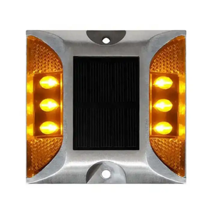 Çin üretilen 105mm güneş yol çıtçıt 6-Lock gömülü Lifepo4 yanıp sönen sabit çalışma alüminyum LED G105 kedi göz çelik - Product Image 2