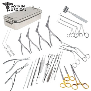 58pcs Instruments de tympanoplastie en acier pour la chirurgie de l'oreille Micro de haute qualité enduit noir manuel certifié CE sécurité - Product Image 1