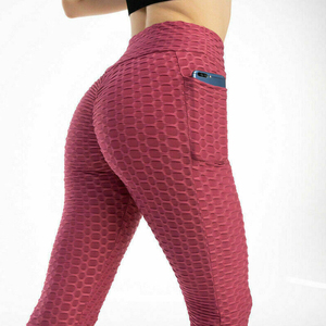 Premium femmes XL taille haute 100% coton Spandex tricoté Leggings respirant antibactérien doux Yoga pantalon personnalisable - Product Image 6