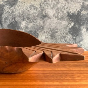 Handcarved Pineapple Wood Serving <b>Bowl</b> Tray Polished and Handmade for Snacks and Fruits for <b>Parties</b> - Product Image 5