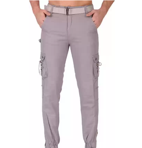 กางเกงคาร์โก้ใส่วิ่งแบบลำลองใส่ได้ทั้งชายและหญิงผ้าฝ้ายระบายอากาศทำจากผ้าลูกฟูกแบบกำหนดเองทอแบบตรง - Product Image 4