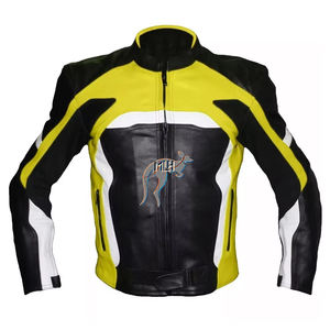 เสื้อแจ็คเก็ตหนังสำหรับขี่มอเตอร์ไซค์ คุณภาพพรีเมียม หนังวัวแท้ สำหรับทุกขนาด ผลิตในประเทศปากีสถาน ชุดขี่มอเตอร์ไซค์แบบมีรูระบายอากาศ - Product Image 4