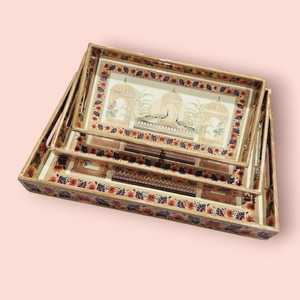 ถาดไม้สำหรับเสิร์ฟของตกแต่งร้านคาเฟ่ชุดเสิร์ฟหรูหราทำจากไม้ - Product Image 5