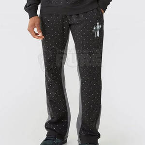 Chándales Deportivos de Primera Calidad al por Mayor para Hombre, Ligeros, con Pedrería, Ropa Deportiva, Chándales con Pedrería para Hombre - Product Image 3