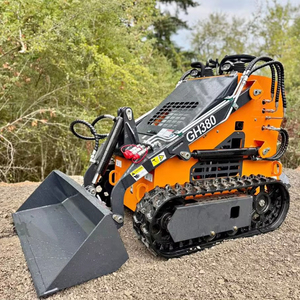 Minicargador barato CE EURO5 EPA, minicargador de orugas de rueda diésel con motor EPA, minicargador de oruga para todo terreno, envío gratuito - Product Image 1