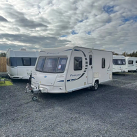 Mini-caravane Bailey Pageant pour 4 personnes, 4 couchages fixes, suspension indépendante, 4x4 tout-terrain, toit relevable, taille 1
