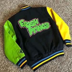 2025 automne mode hommes Bomber veste garçons Baseball uniforme PU cuir manteau Hip Hop ample court ODM - Product Image 5