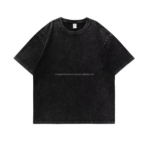 T-shirts à manches courtes pour hommes en coton 100% tricoté de haute qualité, imprimés sur mesure, respirants, à séchage rapide, fabriqués en usine, teinture unie, coupe classique - Product Image 6