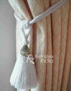 Tiebacks de algodón decorativos para el hogar en nuevos diseños por Refratex India Made in India - Product Image 1