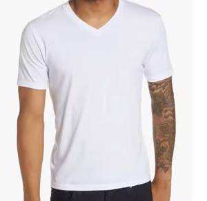 Ropa de verano para hombre, 100% tela de lona de algodón, cuello redondo, secado rápido, transpirable, camisetas de tamaño personalizado, superventas, nueva llegada - Product Image 1