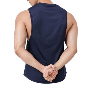 Camiseta Deportiva de Compresión Ajustada de Spandex/Nylon para Hombre, Camiseta sin Mangas Elástica de Alta Calidad para Yoga - Product Image 3